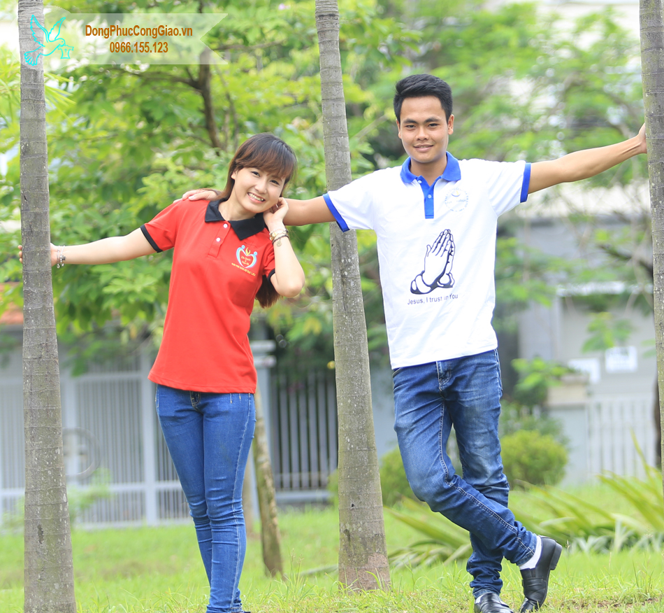 mẫu &aacute;o đồng phục giới trẻ gi&aacute;o xứ bạc li&ecirc;u 3