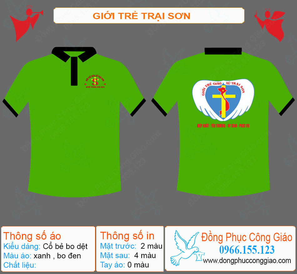 M&acirc;̃u Áo Đ&ocirc;̀ng Phục Giới Trẻ Trại Sơn