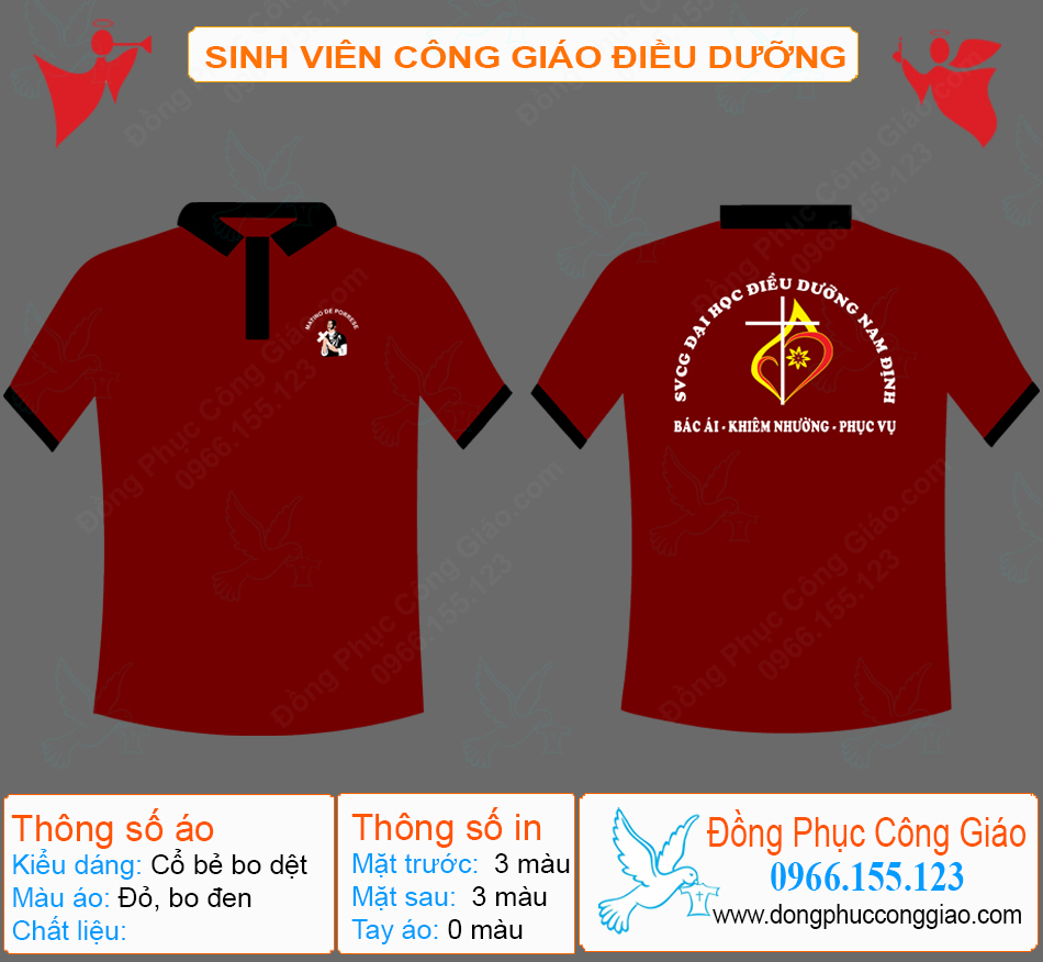 M&acirc;̃u Áo Đ&ocirc;̀ng Phục Sinh Vi&ecirc;n C&ocirc;ng Giáo Đi&ecirc;̀u Dưỡng