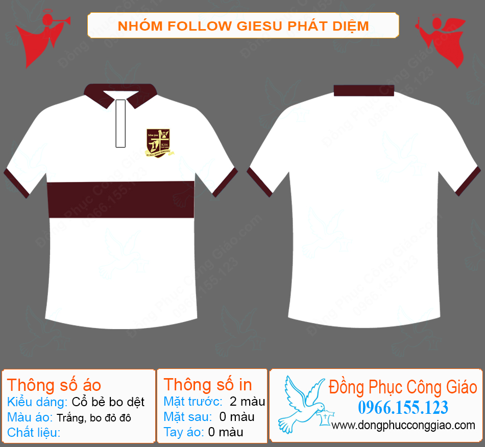  M&acirc;̃u Áo Đ&ocirc;̀ng Phục Nhóm Follow Jesus Phát Di&ecirc;̣m