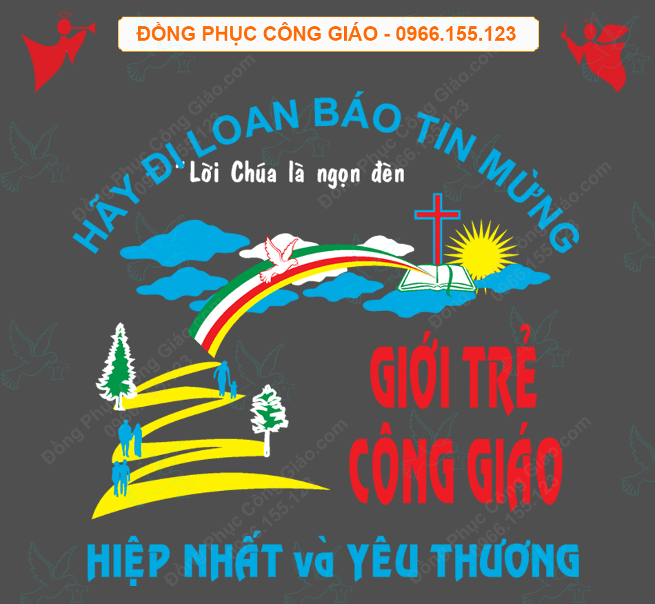 Logo vector Giới Trẻ C&ocirc;ng Giáo Thái Nguy&ecirc;n