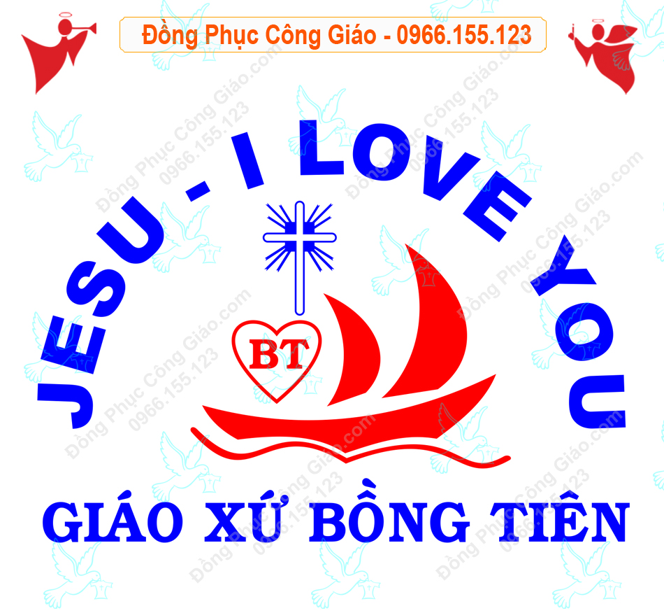 Logo Vector Giới Trẻ Giáo Xứ B&ocirc;̀ng Ti&ecirc;n