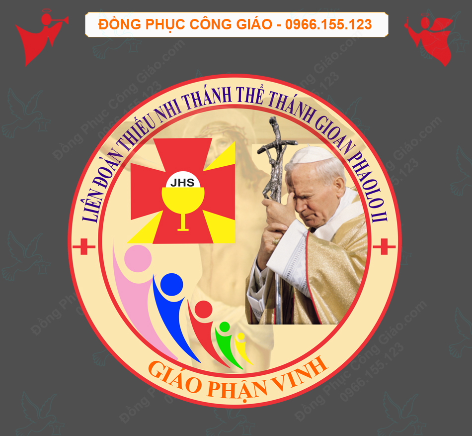 Logo Vector Li&ecirc;n Đoàn TNTT Gioan PhaoLo II