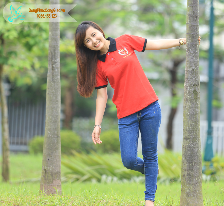 mẫu &aacute;o đồng phục giới trẻ gi&aacute;o xứ bạc li&ecirc;u 5