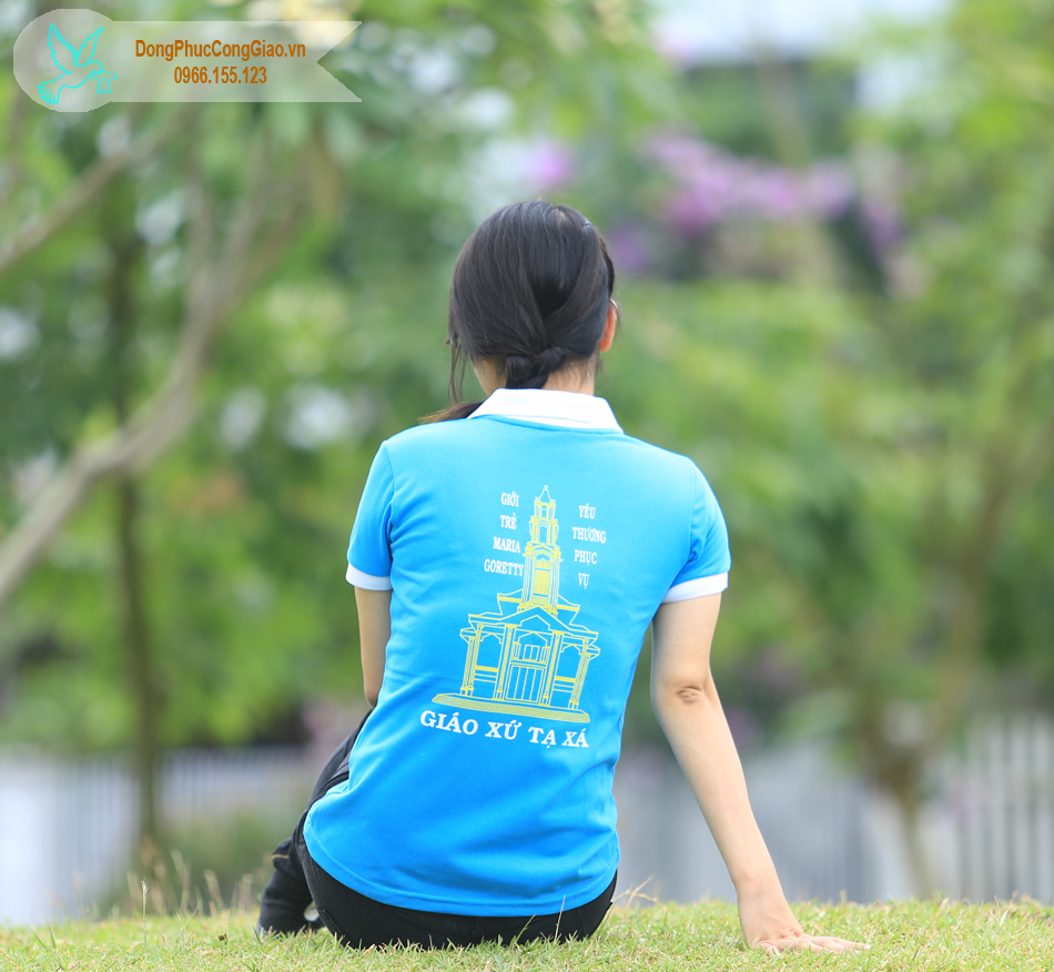 mẫu &aacute;o đồng phục giới trẻ gi&aacute;o xứ tạ x&aacute; 5