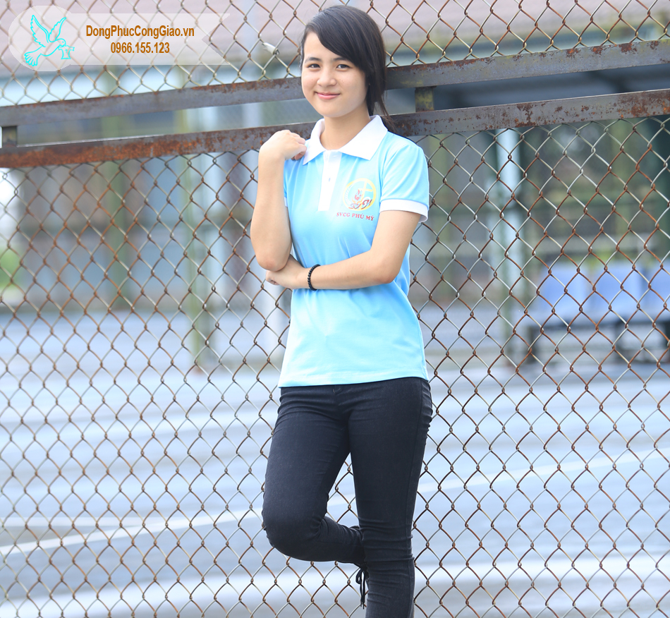 mẫu &aacute;o đồng phục nh&oacute;m sinh vi&ecirc;n c&ocirc;ng giao ph&uacute; mỹ 1